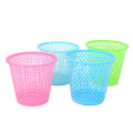 Colorful Plastic Hollow Open Top Waste Bin (YW0078)